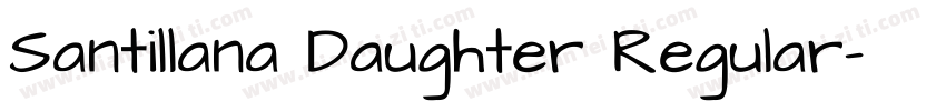 Santillana Daughter Regular字体转换